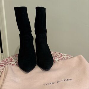 Stuart Weitzman Black Heeled Boots
